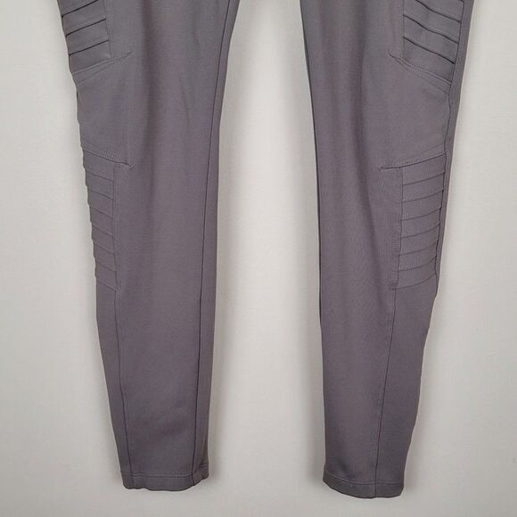 Athleta Delancey Moto Tight High Waist Ankle Coffee House Light Brown Size SP - Picture 4 of 16